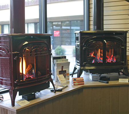 variety of wood and gas stoves in estes park co