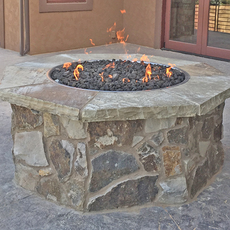 outdoor fire pit installs in colorado